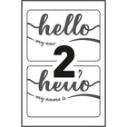 Avery Hello Name Badge, English, 30 Pack-Rectangle