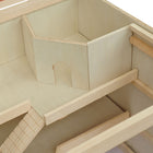 PawHut Wooden Hamster Cage Rat Cage with Slide & Tray - Natural Wood-Colour: Natural Wood