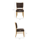 Modway Mauden Performance Velvet Dining Side Chairs - Chocolate Brown - 2 Pack-Stain-Resistant Performance Velvet Upholstery