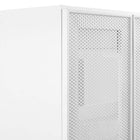 Modway Calla 24" Perforated Metal Bathroom Vanity Cabinet - White-Fixtures Not Included