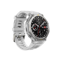 Amazfit T-REX 3 Smartwatch - Grey-Over 3 Weeks of Battery Life: The Amazfit T-Rex 3 smart watch can last for 27 days with typical use, 42 hours in GPS Accurate Mode, and up to 114 hours in GPS Long Battery Life Mode. With some settings disabled, GPS usage can even last up to 180 hours for long hikes