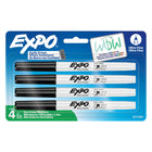 Expo Low Odor Dry Erase Markers - Ultra Fine Tip - Black - 4 Pack-Dry erase markers with the most vibrant ink yet from EXPO