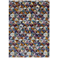Modway Arisa Geometric Hexagon Mosaic Area Rug - 4 ft W x 6 ft L - Multicolored-Geometric Hexagon Mosaic Area Rug