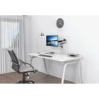 ShoppingAll Pneumatic Gas Spring Single Monitor Wall Mount- White-Store your cables neat and organized with built-in cable management clips, keep your monitor/TV surroundings clean