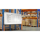 Luxor Wall-Mounted Magnetic Ghost Whiteboard - 72" x 40"-Painted steel whiteboard surface resists ghosting and staining
