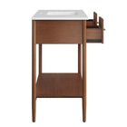 Modway Zaire 48" Single Sink Bathroom Vanity - Walnut/White-9