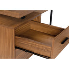 Monarch Specialties 7610 70" Computer Desk - Walnut/Black Metal/L/R Face-This corner desk measures 71 inches L x 71 inches W x 30 inches H; desktop depth: 23.75