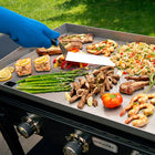 Razor Griddle Spatula-Solid surface to support small or loose foods