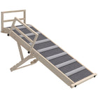 PawHut 15"-19"H Folding Dog Ramp with Non-Slip Carpet and Safety Side Rails-Four adjustable heights 15" /16.5" /17.7" /18.9" (38 cm/42 cm/45 cm/48 cm) offer versatile access to beds and sofas 