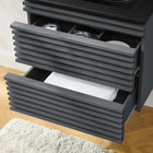 Modway Render 24" Wall-Mount Bathroom Vanity - Grey/Black-MDF and Particleboard