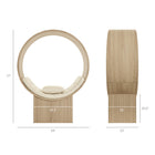 Modway Aperture Round Alcove Accent Chair - Natural/Ivory-Circular Alcove Frame