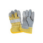 Zenith Safety Standard Quality Patch Palm Fitters Gloves, X-Large, Split Cowhide Palm, Cotton Inner Lining - 36 Pack-Cuff Material: Starched