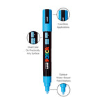 Posca Water-Based Paint Markers - Reversible Medium Tip (1.8-2.5mm) - Assorted Colors - 8 Pack-8