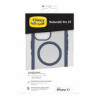 OtterBox Defender Pro XT Clear Compatible with MagSafe Case with Camera Control for iPhone 17 - Bootcut Blue-Screen lip keeps display hovering safely off surfaces