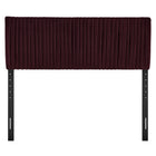 Modway Eloise Stain-Resistant Performance Velvet Full Headboard - Mulberry-Height-Adjustable Mount Positions