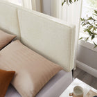 Modway Lindee Boucle Fabric King Headboard - Cream-Boucle Fabric Upholstery