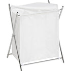 Honey Can Do 3-Compartment Chrome Folding Hamper-Cover itself is washable