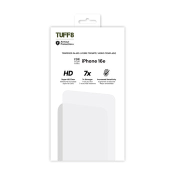 TUFF8 Tempered Glass Screen Protection for iPhone 17e/16e | staples.ca