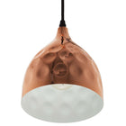 Modway Dimple 6.5" Bell-Shaped Pendant Light - Rose Gold-Requires One E26 60W Bulb (not included)