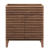 Modway Render 30" Bathroom Vanity Cabinet - Walnut-Mid-Century Modern Style
