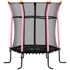 Soozier Kids Trampoline with Enclosure Net - 64" Dia. - Pink-Give your sweetie hours of bouncing fun with this mini trampoline 