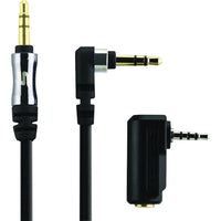 Scosche Mini Stereo Cable, 3', Black-Works with any audio player with 3.5mm headphone port