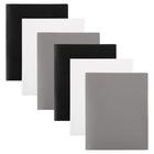 JAM Paper Plastic Two-Pocket School POP Folders, Assorted, 6/Pack (383EBAasst)-Size: 9.5" x 11.5" inches