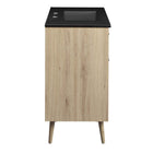Modway Maverick 36" Bathroom Vanity - Black/Oak-Assembly Required