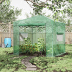 Outsunny 8' x 6' Portable Pop Up Greenhouse- High quality PE cover for long-term use    