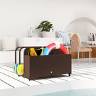 Outsunny Rolling Pool Storage for Floats - Brown-Lightweight design and equipped with 4 wheels on 4 sides for easy transportation  