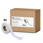 Premium Tape Direct Thermal Pharmagloss RP31 Labels - 3" Core - 2.375" x 1.125" - White - 5000/Roll - 6 Rolls-Colour: White