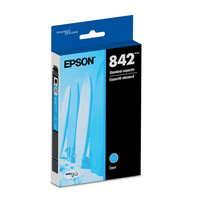Epson T842 DURABrite Ultra Ink Cartridge - Standard Yield - Cyan-Epson printing system is designed to be used exclusively with Epson Genuine Cartridges. Use of non-genuine ink could cause damage not covered under the printer’s limited warranty