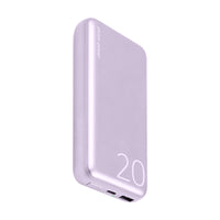 LOGiiX Piston Power 20000 mAh Aluminium Power Bank - Lavender-Compact and stylish aluminium 20,000 mAh power bank with USB Power Delivery
