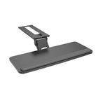 ShoppingAll Adjustable Under Desk Keyboard Tray with 25" W x 9.8" D Slide Out Drawer - Black-Ergonomic Height Adjustment: Fine-tune your typing position with spring-assisted height control for better posture and reduced strain