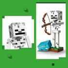 LEGO Minecraft The Skeleton-Holds a bow and arrow and wears a removable helmet