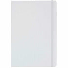 JAM Paper Hardcover Large Journal Notebook with Elastic - 100 Lined Sheets - 5 7/8" x 8 1/2" - White-Colour: White | Be stylish and organized with a colourful note book.