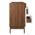 Modway Render 48" Single Sink Compatible Bathroom Vanity Cabinet - White/Walnut-8
