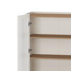 Manhattan Comfort Abbey 31.5" Modern Décor Cabinet - Maple and Off White - Set of 2-Tray Top Design Adding Functionality and Sophistication to this Product