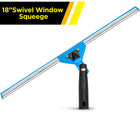 Gritt Commercial 18" Swivel Window Squeegee with Quick Release-Handle swivels 180° to reach tight corners, edges and sills