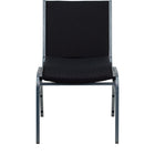 Flash Furniture HERCULES Heavy Duty Black Dot Fabric Stack Chair-Set of 4 Multipurpose Stack Chairs