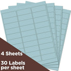 JAM Paper Mailing Address Labels, 1 x 2 5/8, Baby Blue, 4 sets of 120 (4052894g)-Size: 2-5/8" x 1"