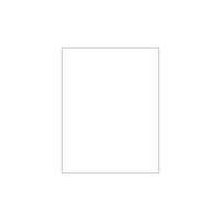 Spicers White Laser Labels - Blank Un-coated - 8-1/2" x 11" Sheets - 1 up - 250 Pack-Blank shipping label