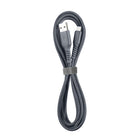 Basic Tech 6 foot Lightning Braided Cable - Charcoal-Braided for extra durability