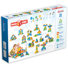 Geomag Magicubes Shapes Recycled - Set of 32-100% recycled plastic block magnets for kids: For little hands learning to balance traditional building blocks, these magnetic building blocks are great for early building skills. Discovery toys for hand-eye coordination.