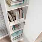 Sauder Merton Hall Storage Cabinet - White-Clear instructions: With illustrated instructions and labeled parts, you'll set it up quickly and easily