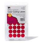 Charles Leonard Colour Coding Labels,.75", Red, 12000 Pack (CHL45130)-Self-sticking removable labels