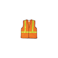 Zenith Safety 5-Point Tear-Away Traffic Safety Vest, High Visibility Orange, 2X-Large - 4 Pack-Colour: High Visibility Orange