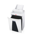 HSM Securio AF300C Cross-cut Shredder with Automatic Paper Feed, 300 auto/19 manual Capacity-Lock-and-Go function protects the inserted paper stack against unauthorized access
