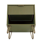 Manhattan Comfort DUMBO 20.07" Modern 1-Drawer Nightstand - Olive Green-10
