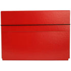 JAM Paper Thin Portfolio File Carrying Case with Elastic Band Closure - 9 1/4 x 1/2 x 12 1/2 - Red-Red Portfolio Carrying Case